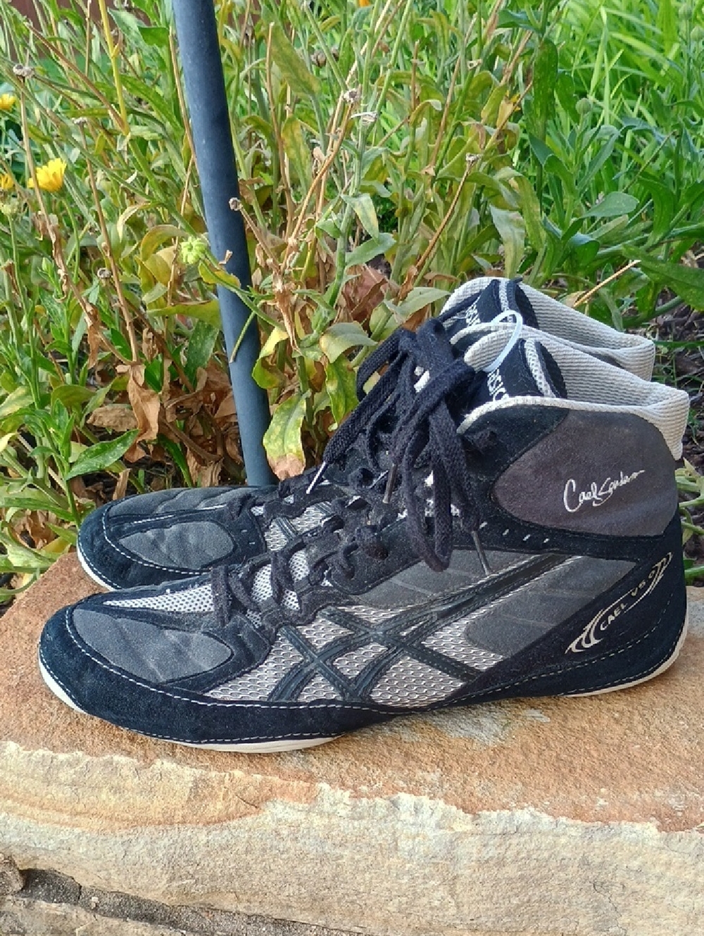 Asics 2012 Cael Sanderson V5.0 Rare Wrestling Shoes Men's Size 13